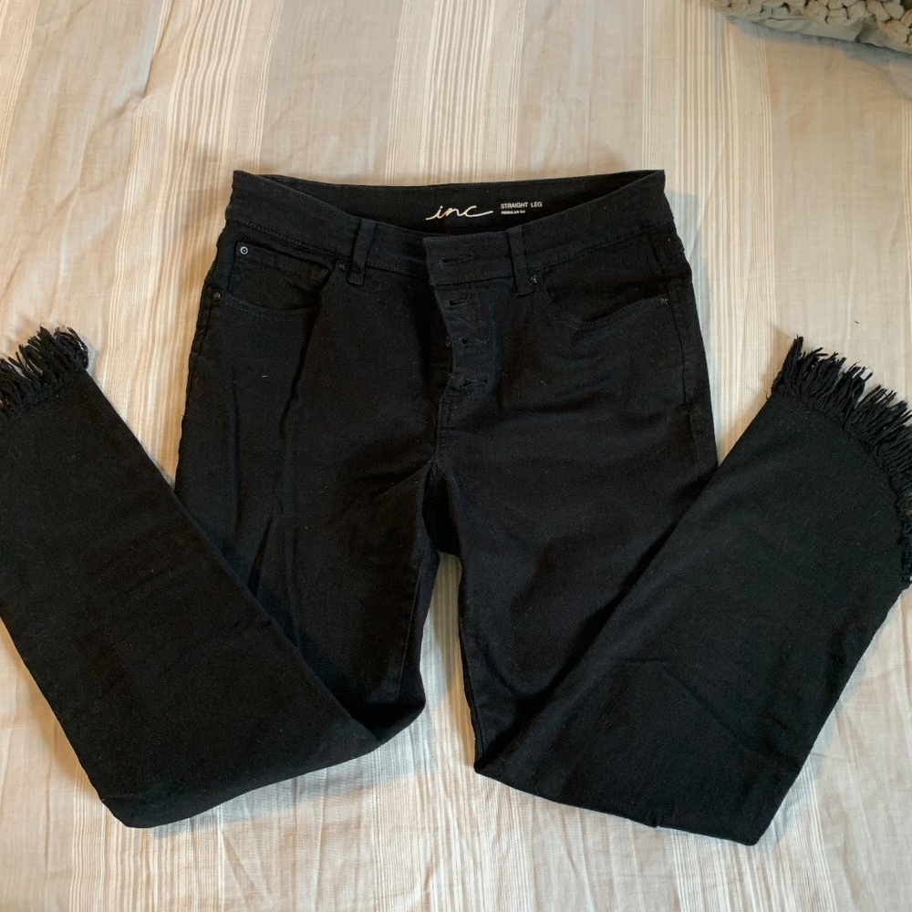 INC black jeans - fridge cropped bottom
